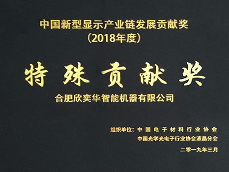 中国新型显示产业链发展贡献奖—特殊贡献奖
